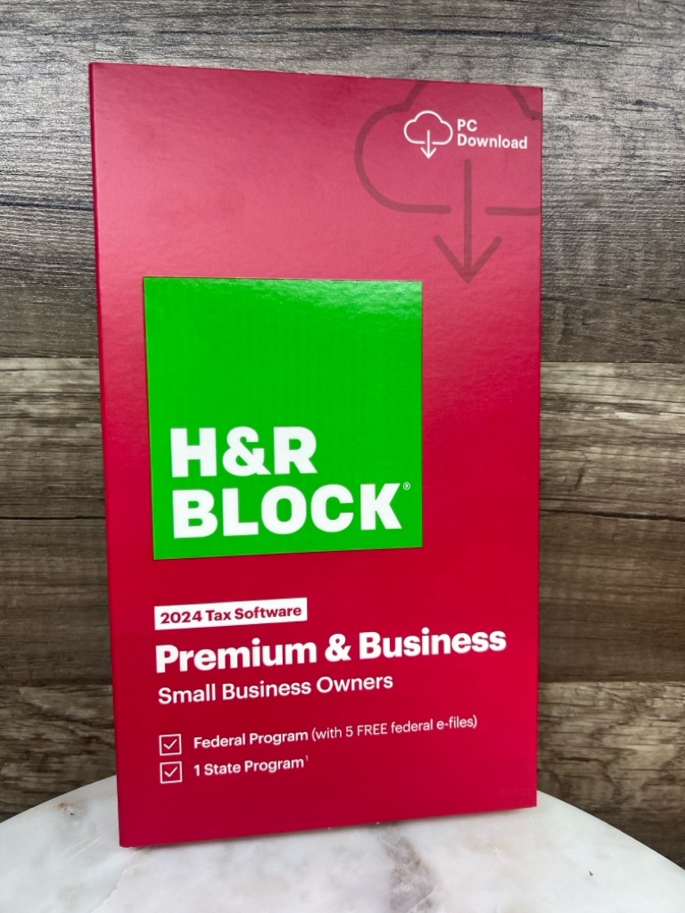 H&R Block Tax Software Premium & Business 2024 PC ONLY - NEW SEALED BOX -